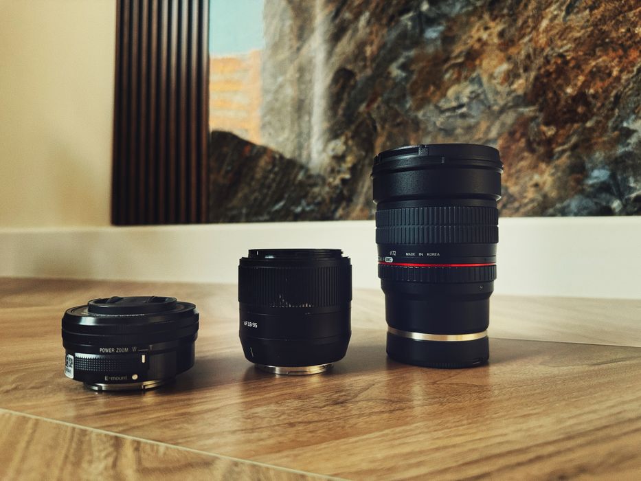 Sony a6000 с 3 обьективами