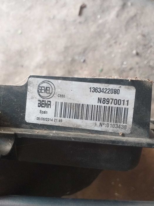 Electro ventilator pentru Fiat Ducato, Peugeot, Citron Juper2007 2018