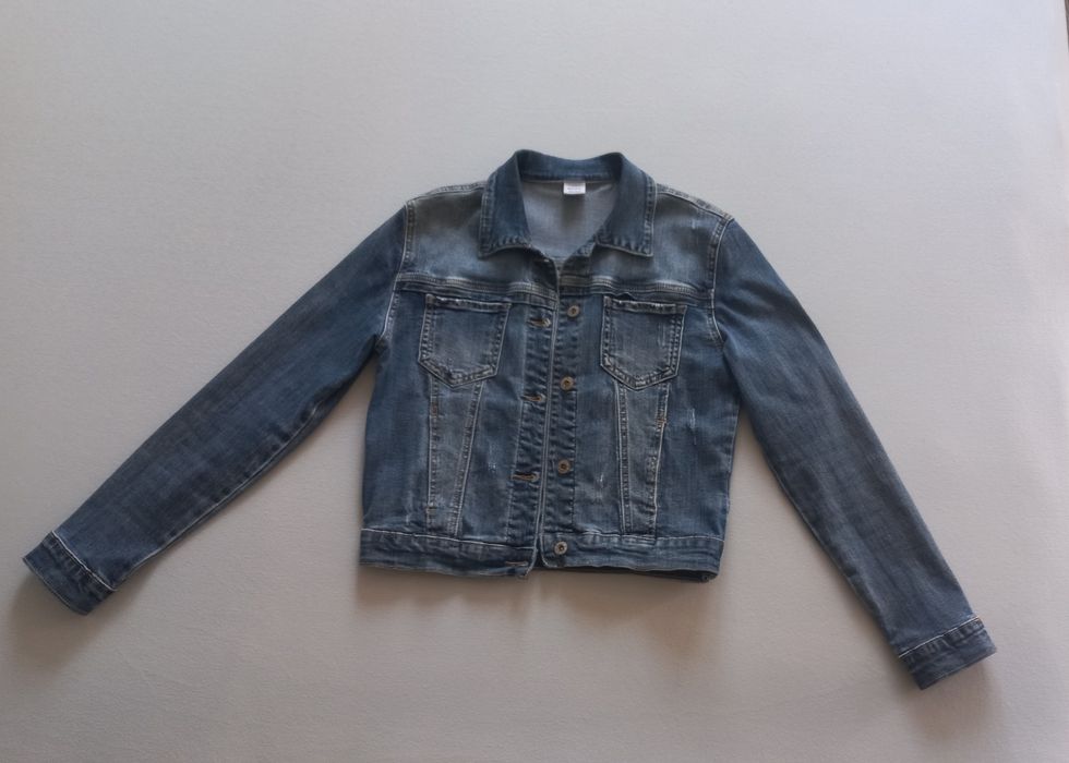 Дамско дънково яке в отлично състояние - размер М