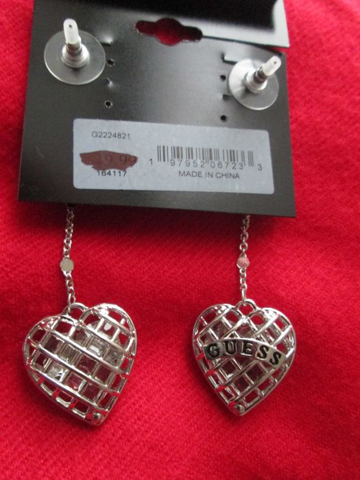 cercei Guess cu inimioara noi