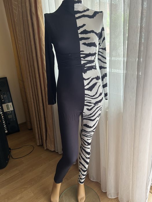 Salopeta noua cu print zebra