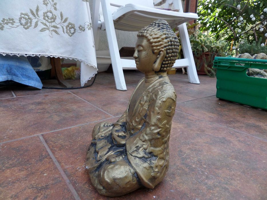 Buddha statueta cu patina 28 cm inaltime frumoasa,deosebita ieftina