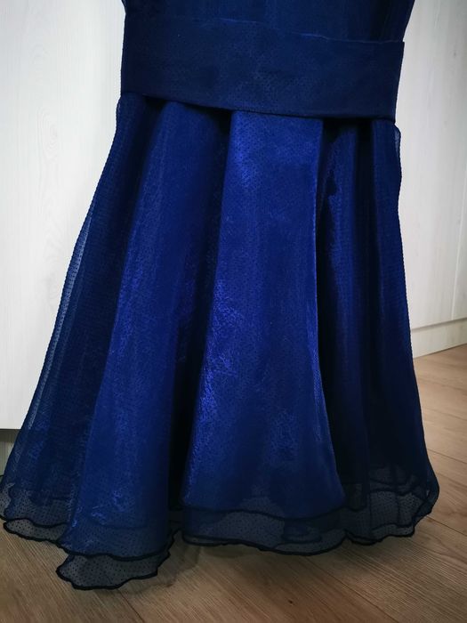 Rochie albastru regal tip baby doll