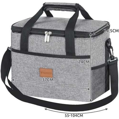 ГОЛЯМА ТЕРМОЧАНТА ЗА ПЛАЖ И ПИКНИК 20 л, с включени 2 охлаждащи кутии