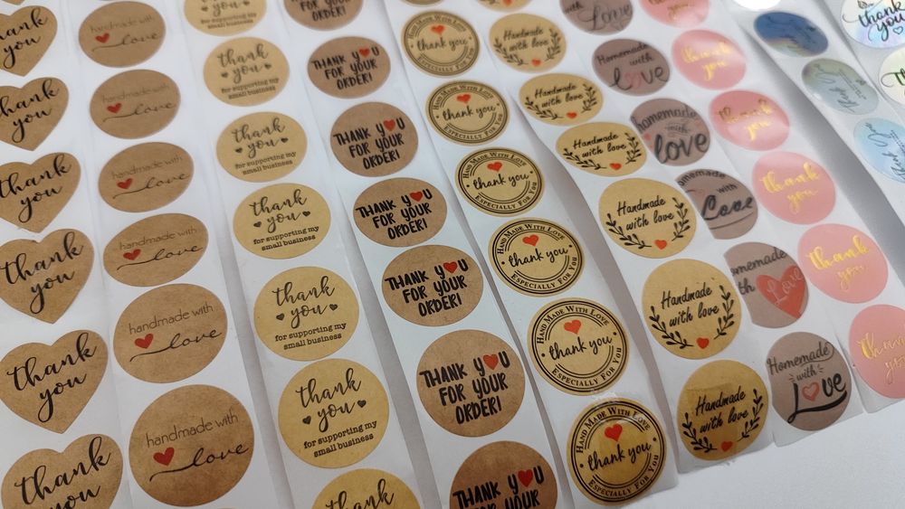 Стикери Thank You Коледни Сърце Животни