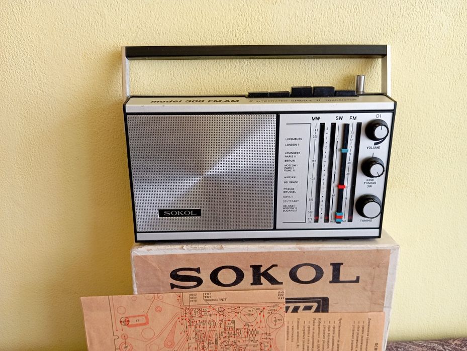 Неупотребяван, АНАЛОГОВ радиоприемник "СОКОЛ" от СОЦА
