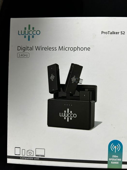 Микрофон для блоггеров , петличный микрофон.новый. 2 микрофона