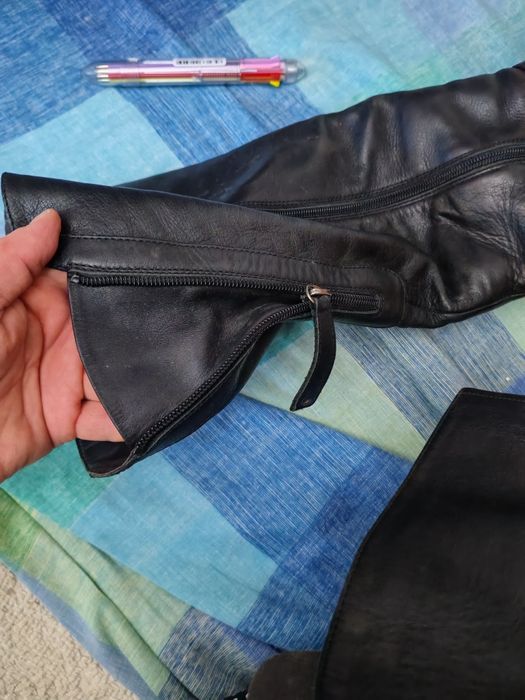 Продам сапоги кожанные