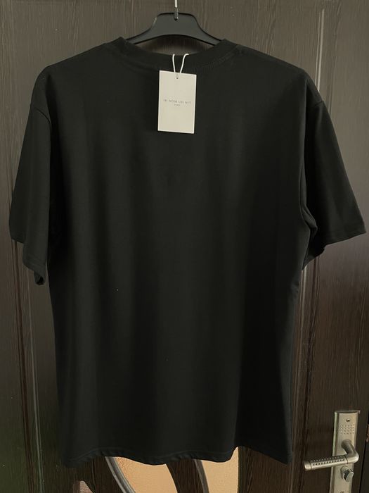 !Reducere! Tricou Ih nom uh nit negru din bumbac de barbati/femeii