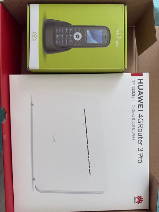 Pachet vodavone router huawei+telefon