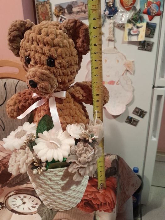 Плетено мече с букет от свещи