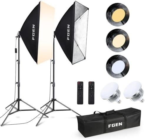 FGen Softbox Photo Studio Set/Studio foto set de 2
