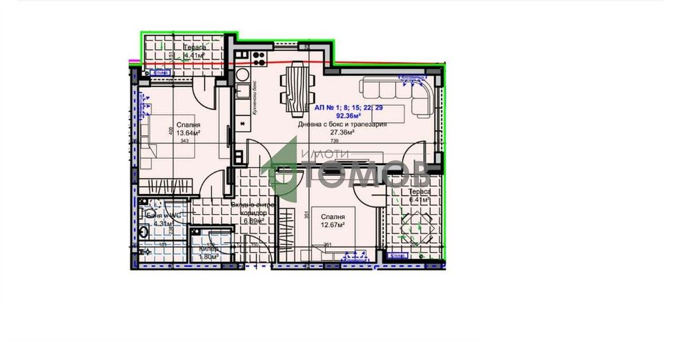 Тристаен апартамент Без комисионна в кв. Железник-запад