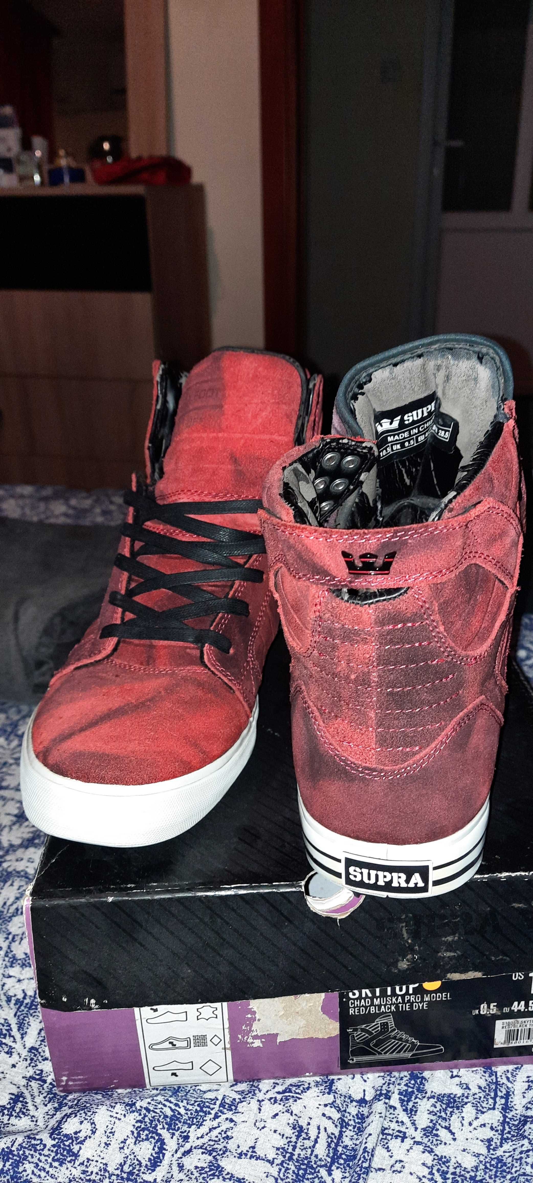 Supra skytop 2025 red tie dye