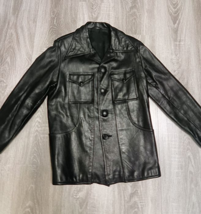 Кожаная куртка пиджак