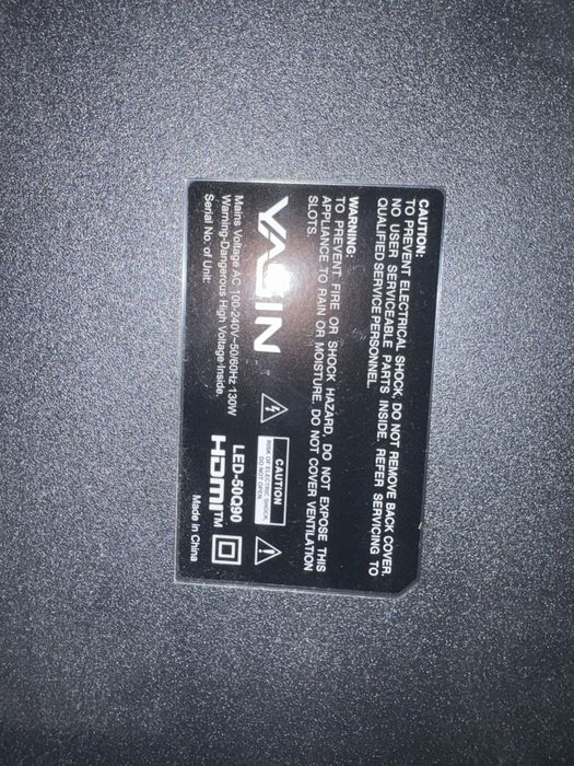 Телевизор Yasin 170 диагональ