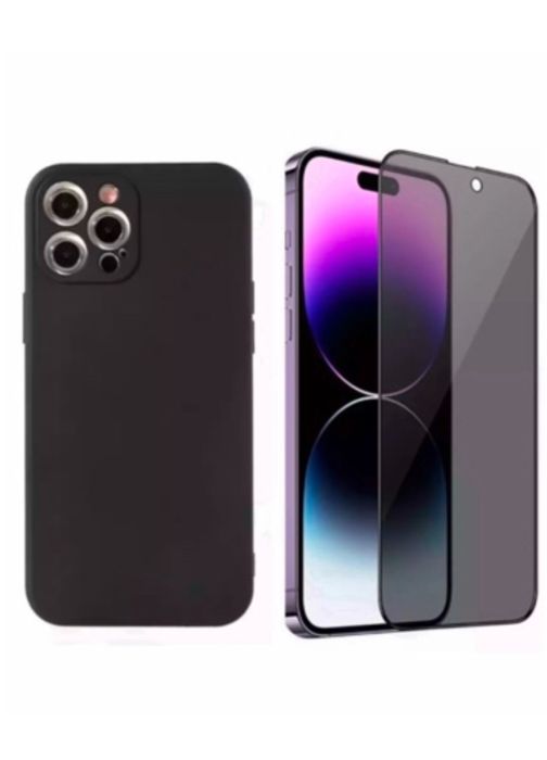 Husa TPU Soft Case+Folie Sticla 21D Iphone 12/13/14/15/16/17 PRO MAX