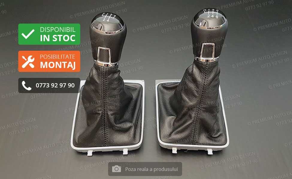 Schimbator viteze PIELE NATURALA (model 2) - VW Passat B6 / CC