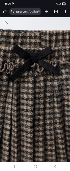 НОВА Детска Плисирана пола-панталон Zara 110