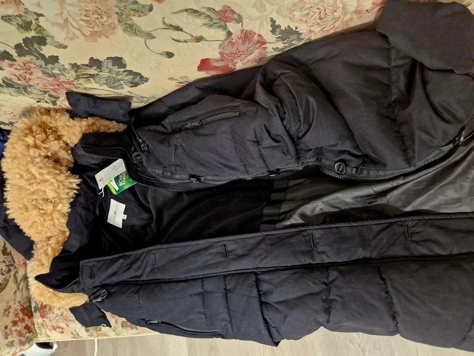 Geacā parka cu blanita naturala S