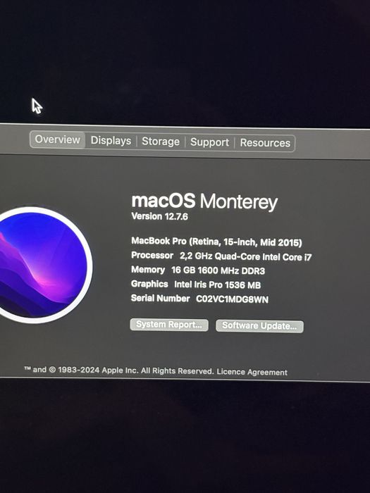 MacBook Pro Retina 15” | Mid 2015 | Intel i7 | 16 GB RAM