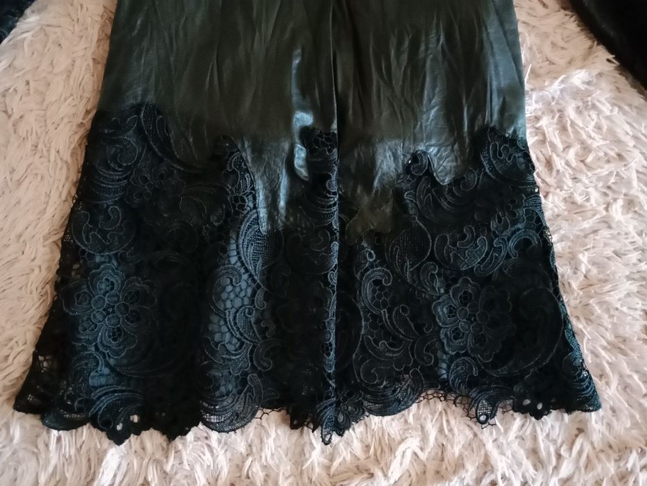 Кожаный, ажурный сюртук