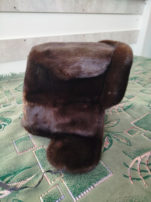 Норковая шапка ушанка