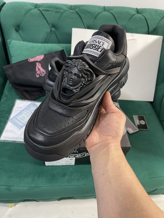 Adidasi Versace Odissea piele naturala colectie noua Full Box