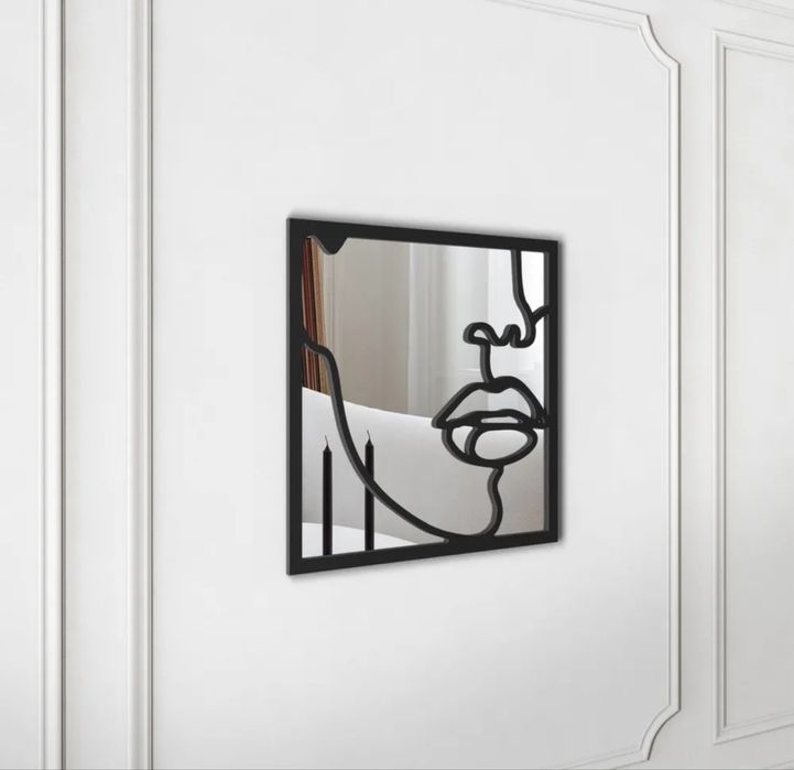 Oglindă decorativă de perete / design artistic, 50x50 cm