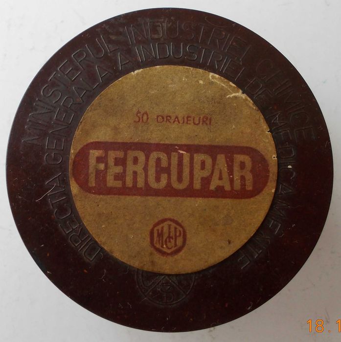 Cutie veche de medicamente FERCUPAR