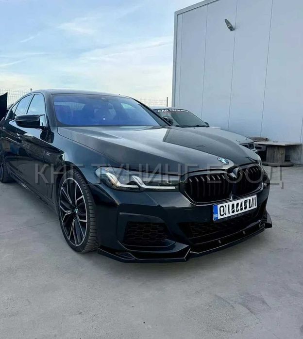 Преден лип спойлер за бмв г30 г31 фейс м / bmw g30 g31 lci lip M / добавка за предната броня / нож