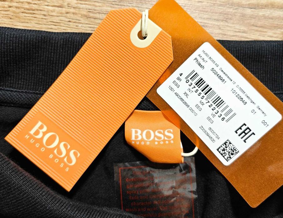 HUGO BOSS Оригинална мъжка поло фланелка размер XXL / 2XL НОВО
