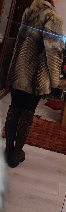 Blana vulpe polara Echt Pelz,croi clasic avantajos,model rar