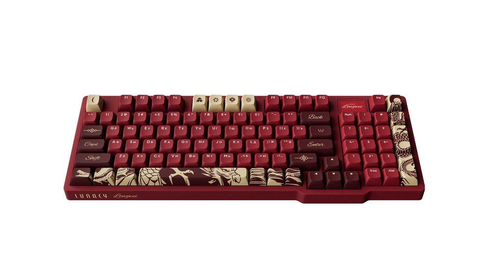 \ Игровой набор Lunacy Longwei Red (клавиатура + коврик)