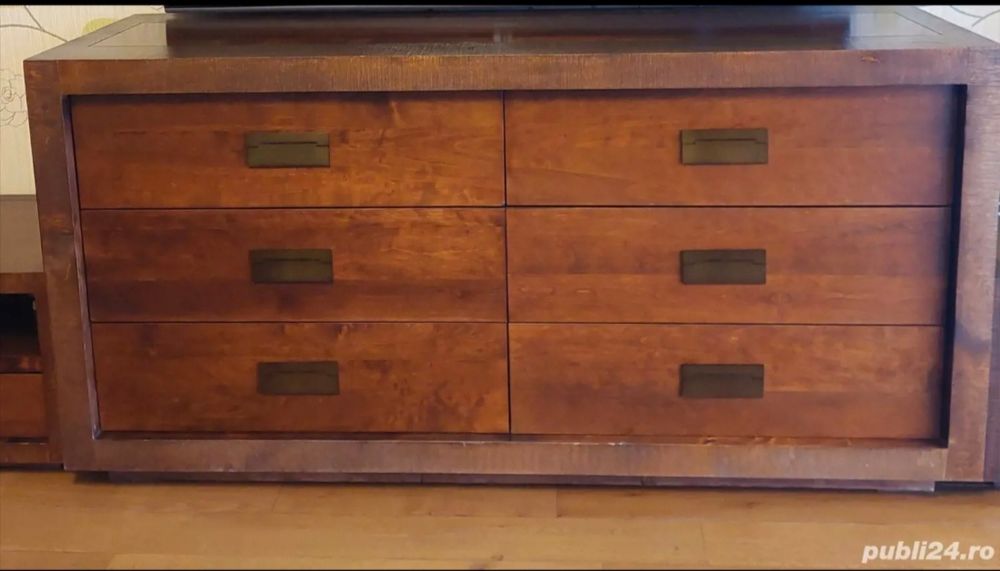 Vand dormitor MOBEXPERT lemn masiv stare foarte bună