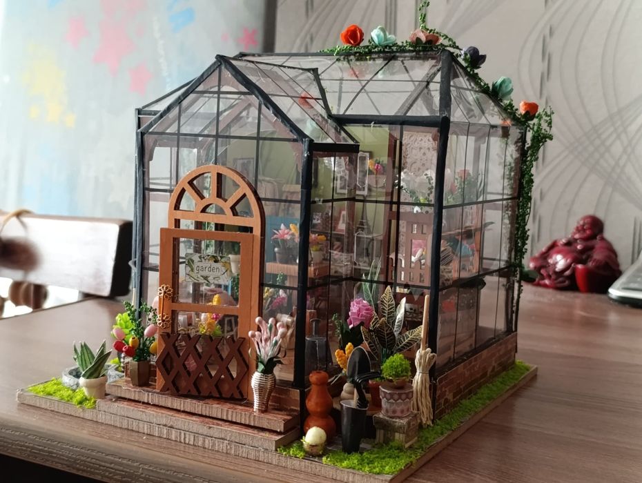 Румбокс готовый, цветочный домик