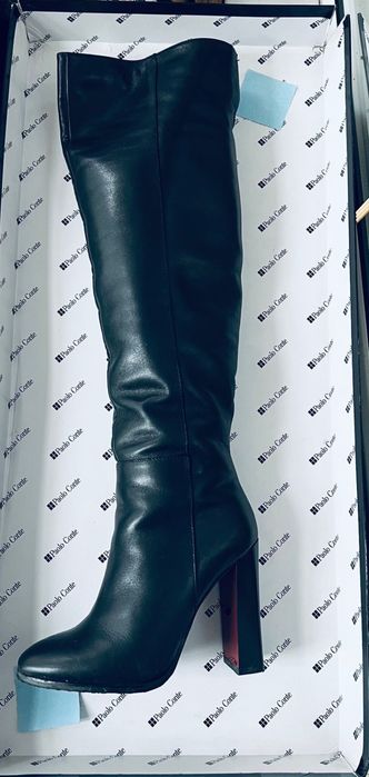 Ботфорты зимние кажаные