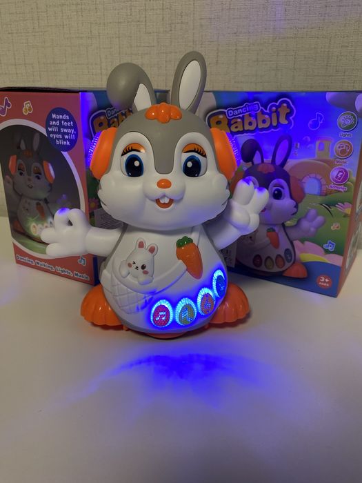 Танцуващо зайче с музика и светлина, заек