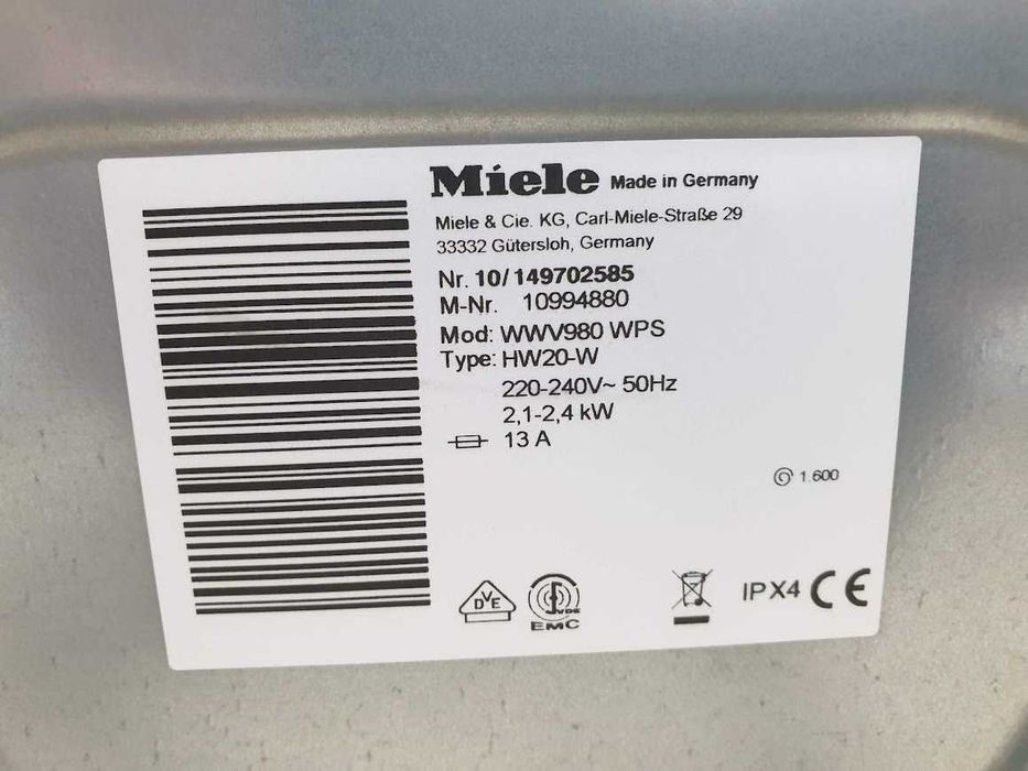 Miele Passion Пералня - 9кг - WiFi - TwinDos - Пара - Миеле