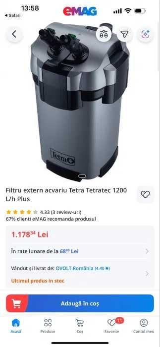 Acvariu 400 litri