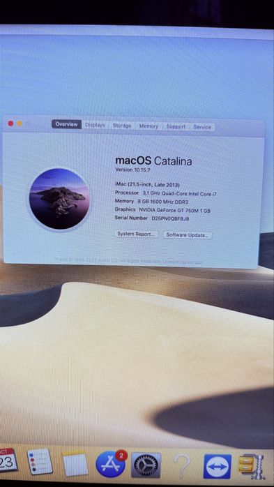 Imac Late 2013 21.5 inch i7 Intel Core