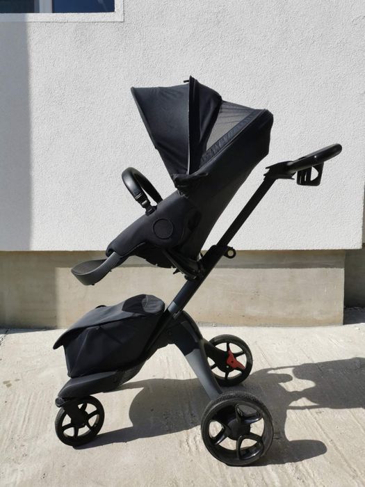 Stokke® Xplory® X + бебешки кош ,  Rich Black с гаранция до 03.2027 година