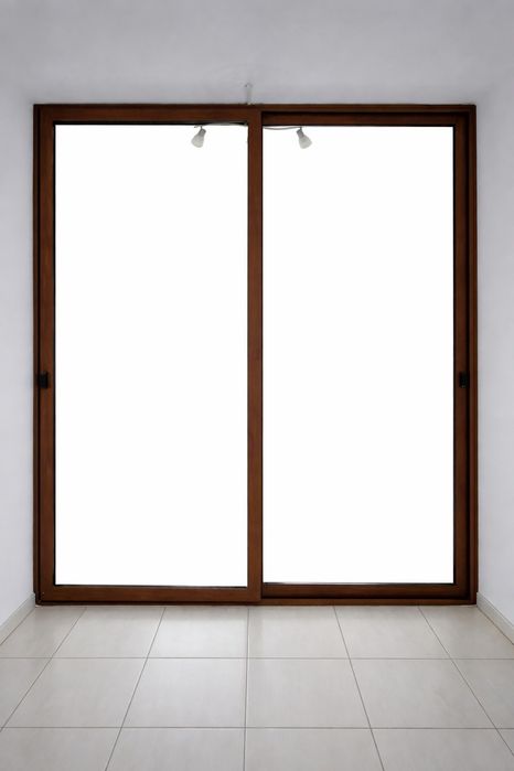 Ușă Glisantă Aluminiu Termopan Stejar - 201 x 257 cm - Stare Excelentă