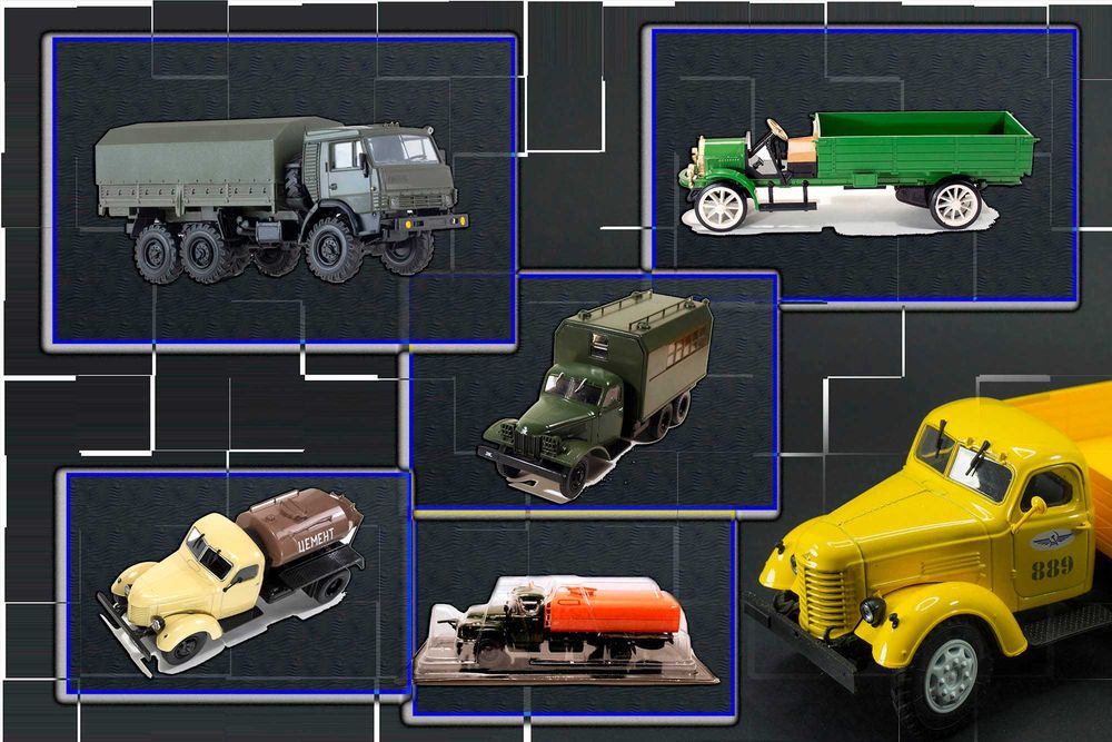 Модели грузовых машин, коллекционные экземпляры в масштабе 1:43