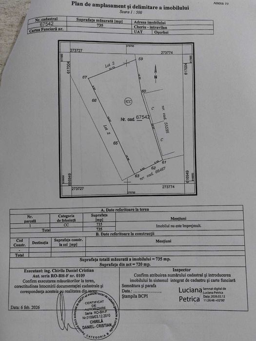 Teren intravilan Cheriu