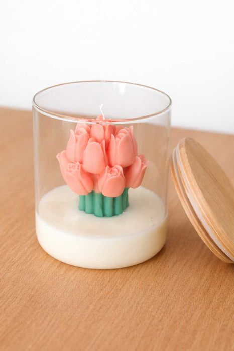 Ръчно направени соеви свещи