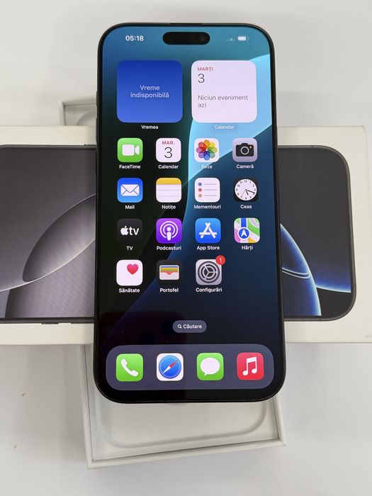 Iphone 16 Pro Max - Ca Nou -256 Gb -100% bat -79 cicluri