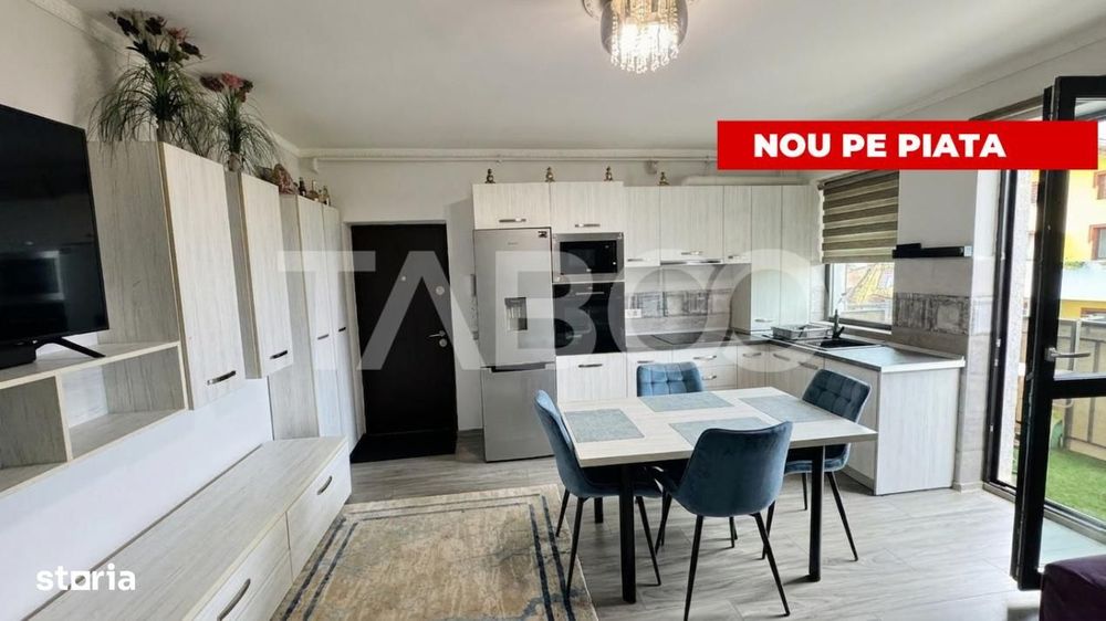 Apartament 3 camere de vanzare 54 MPU MOBILAT UTILAT PARCARE Selimbar — fotografia 1