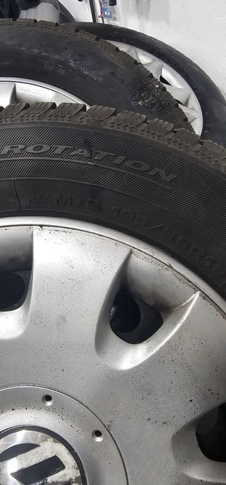 4x roti cu jante de tabla 195x65x15 volkswagen 5