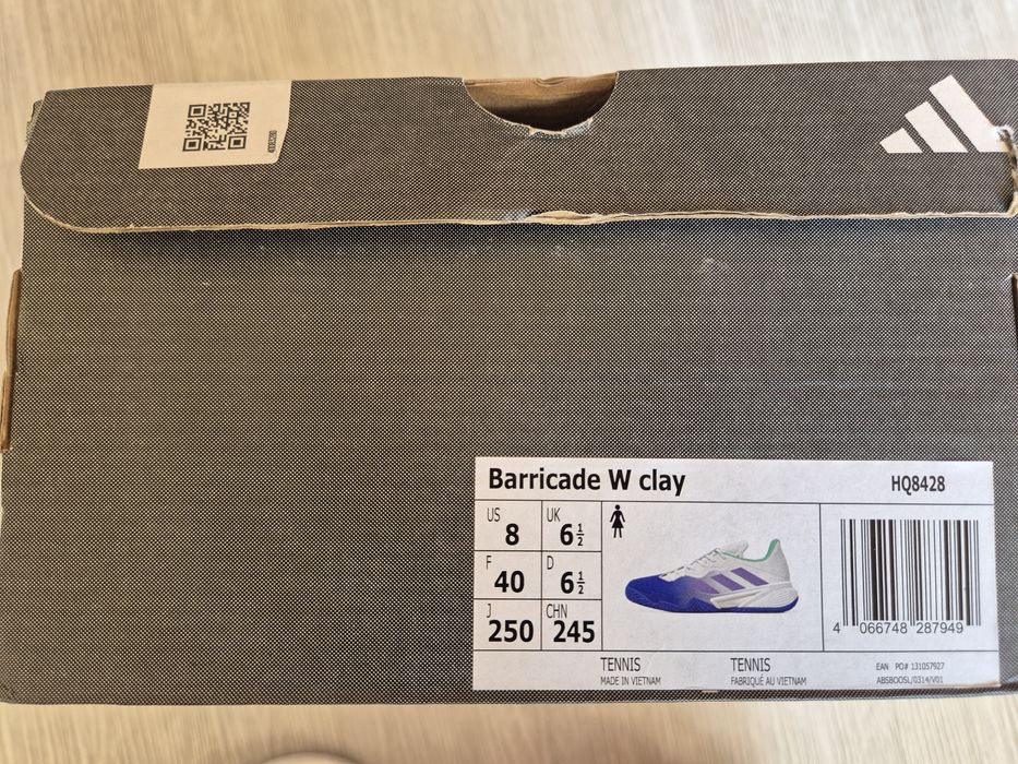 Тенис маратонки Adidas Barricade W Clay, размер 40 (25 см)